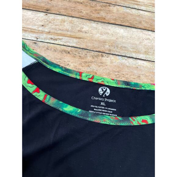 Charlie's Project Poison Apple Raglan Tshirt Size XL NWT - Picture 3 of 5